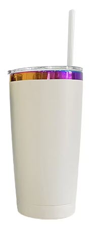 Powder Coated Rainbow Plated 20 Ounce Tumbler
