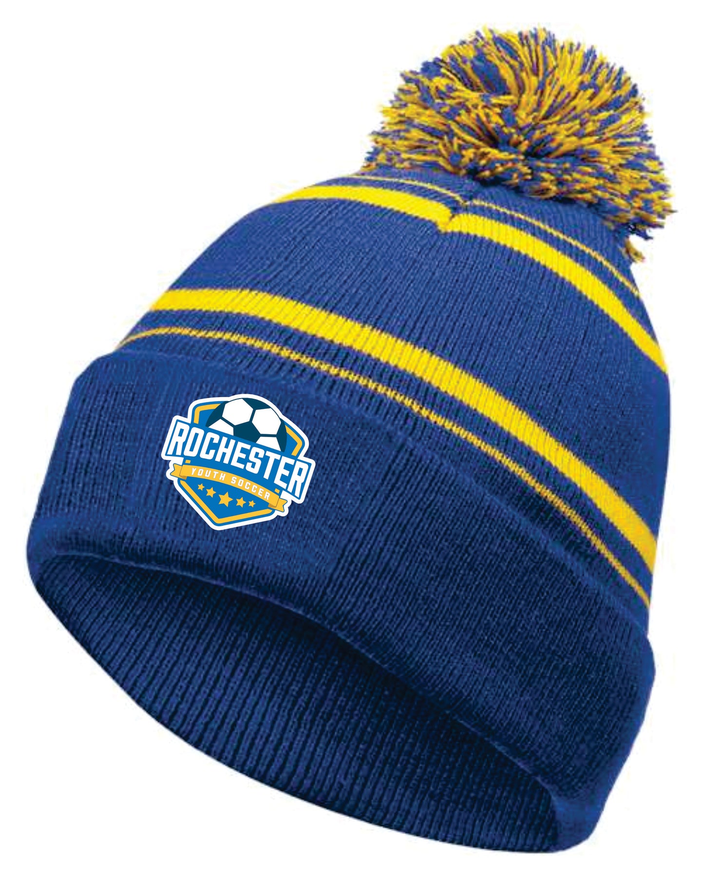 RYSC Pom Beanie | Blue & Gold