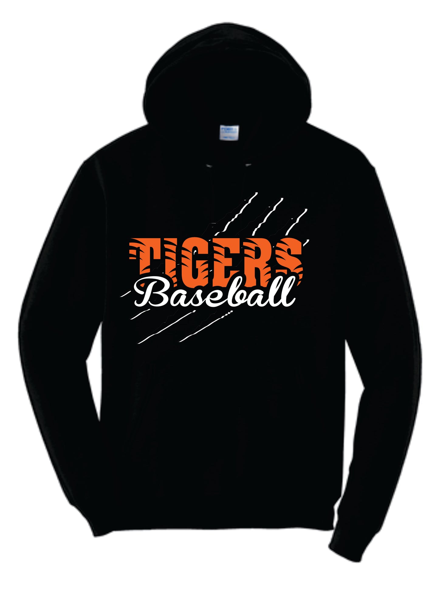Tigers Baseball Scratch Hoodie