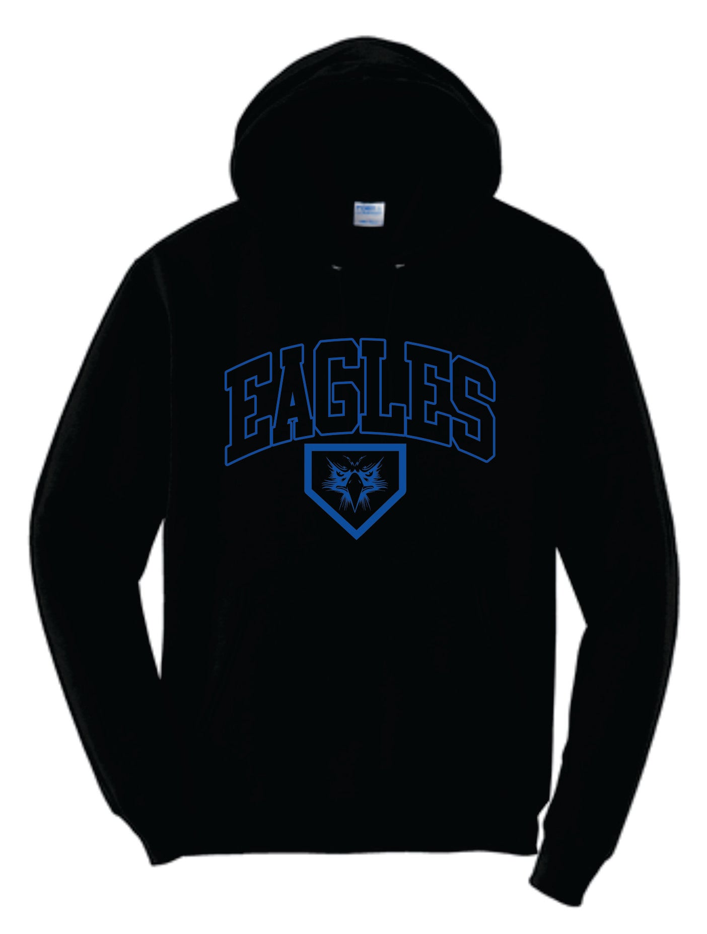 Elma Eagles Baseball Arched Hoodie