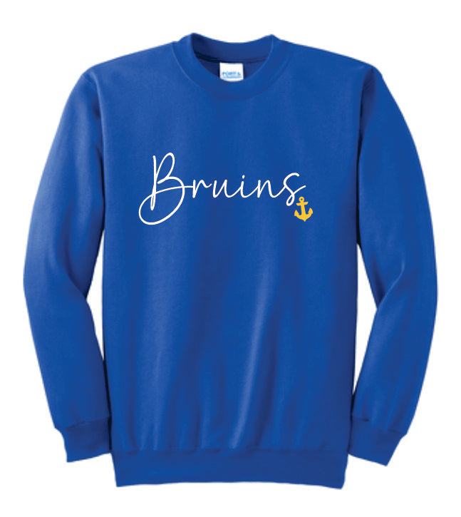 Bruins Cursive Crewneck