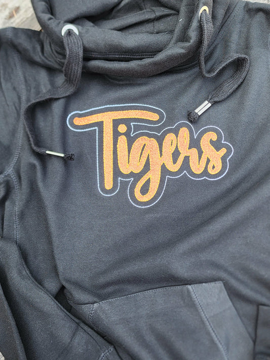 School Mascot Black Crossneck Hoodie