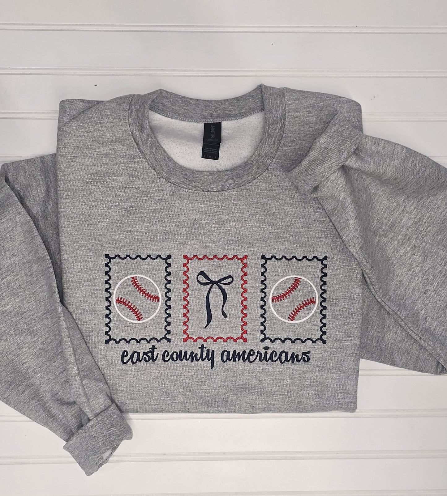 East County Americans embroidered Crewneck