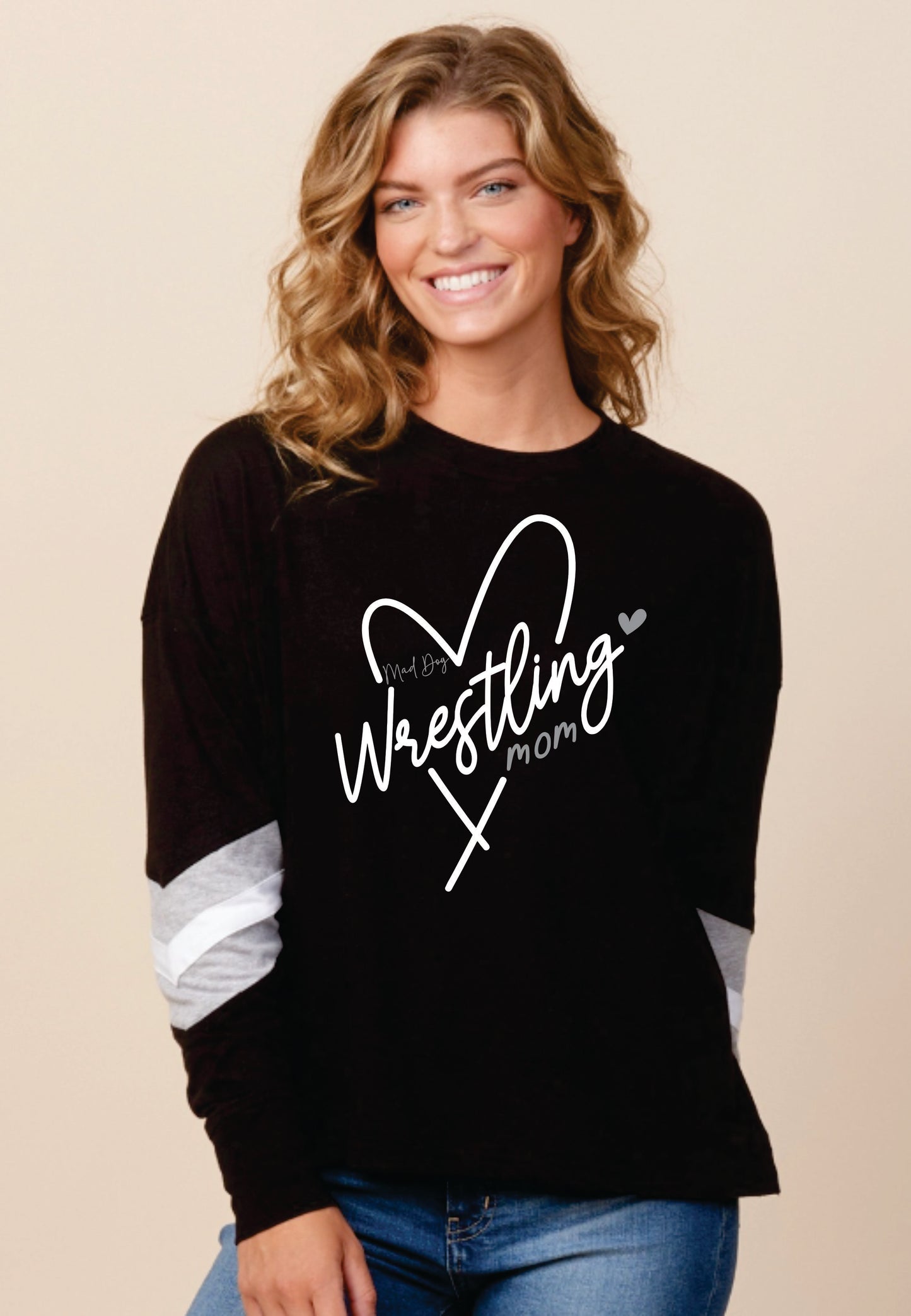 Ladies Wrestling Mom Varsity T