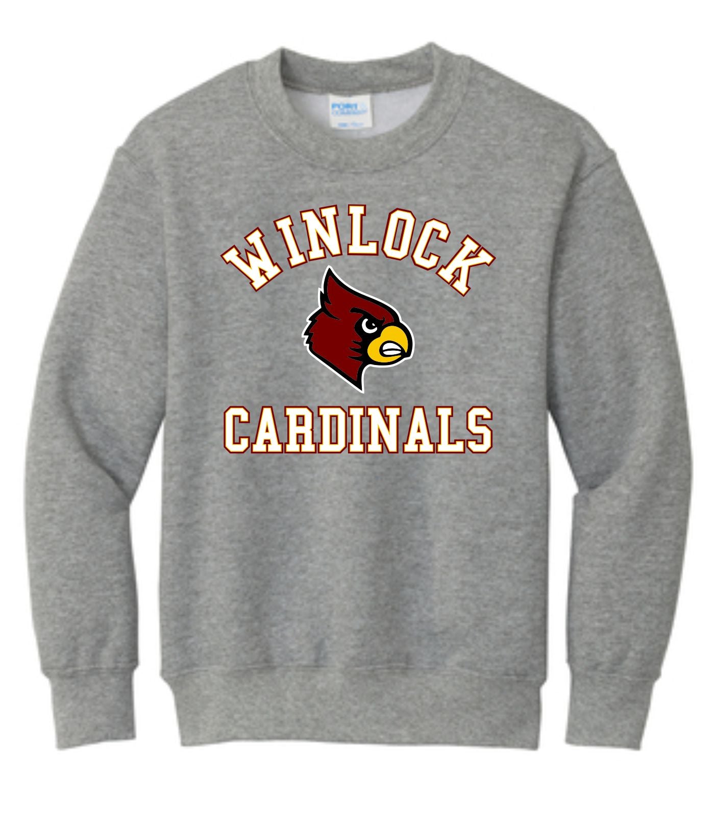 Winlock Cardinals Arched Crewneck Sweatshirt