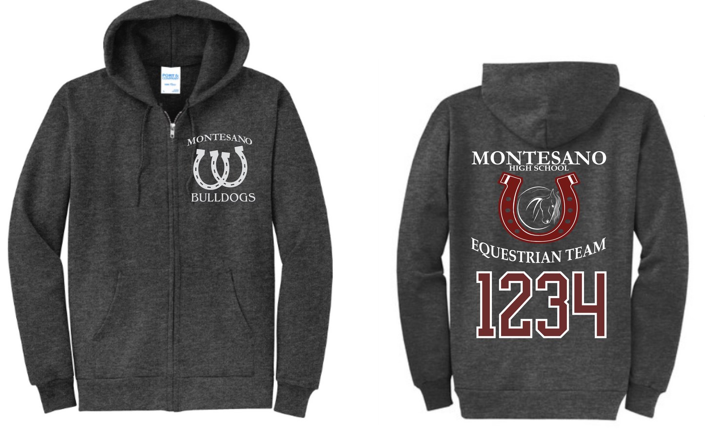 Montesano Equestrian Team Zip up Hoodie