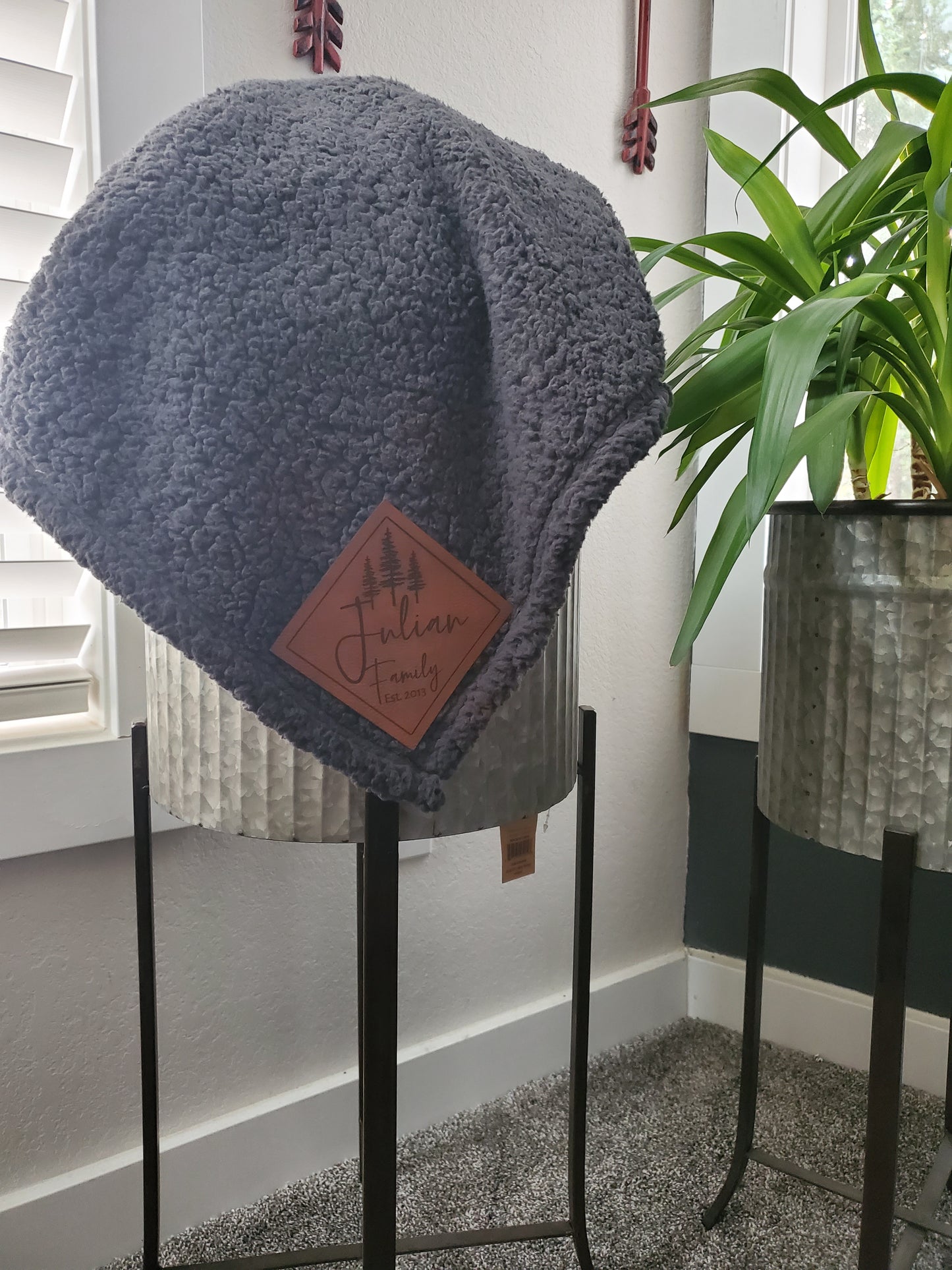 Sherpa Custom throw blanket