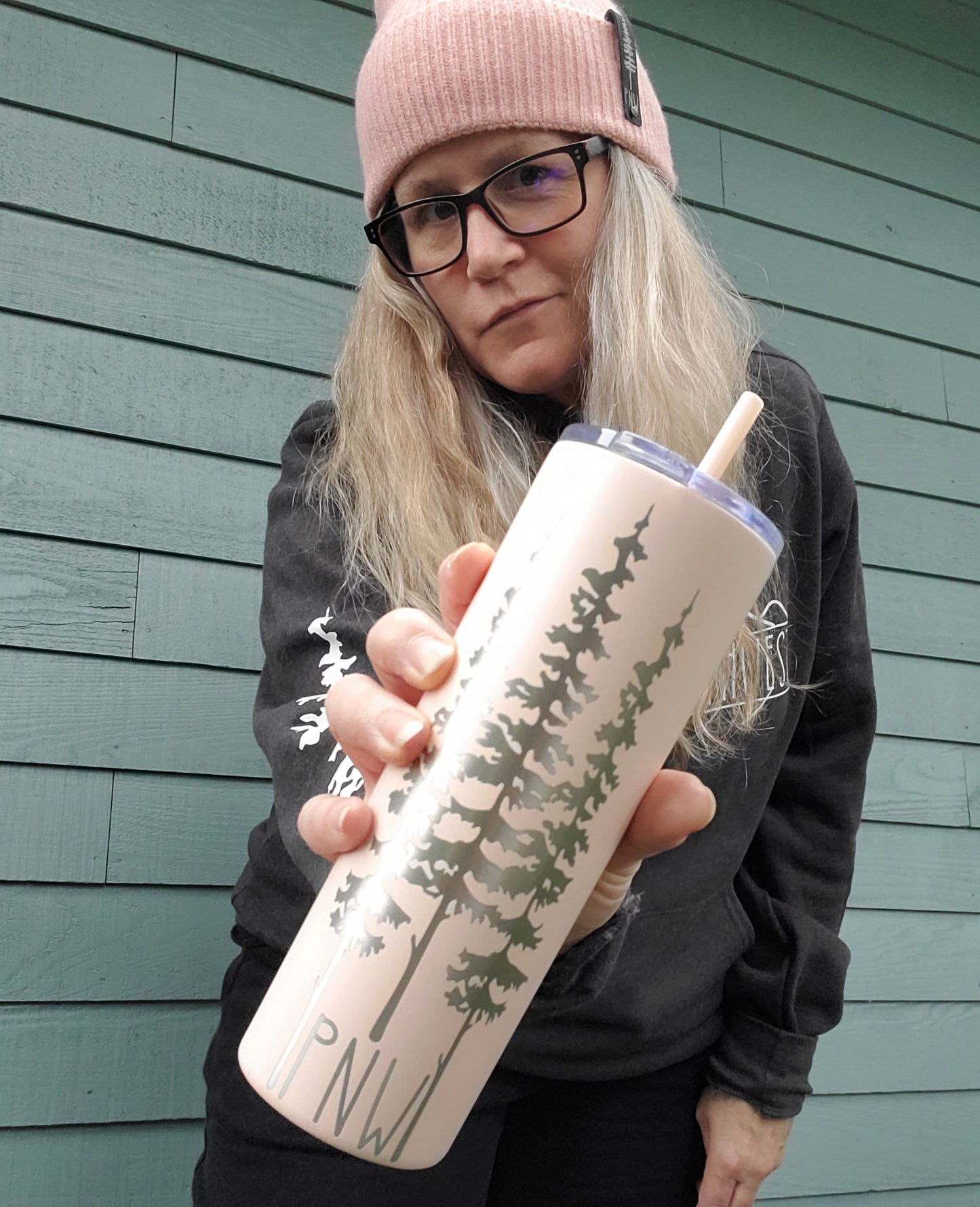 20 oz PNW skinny Tumbler with Straw