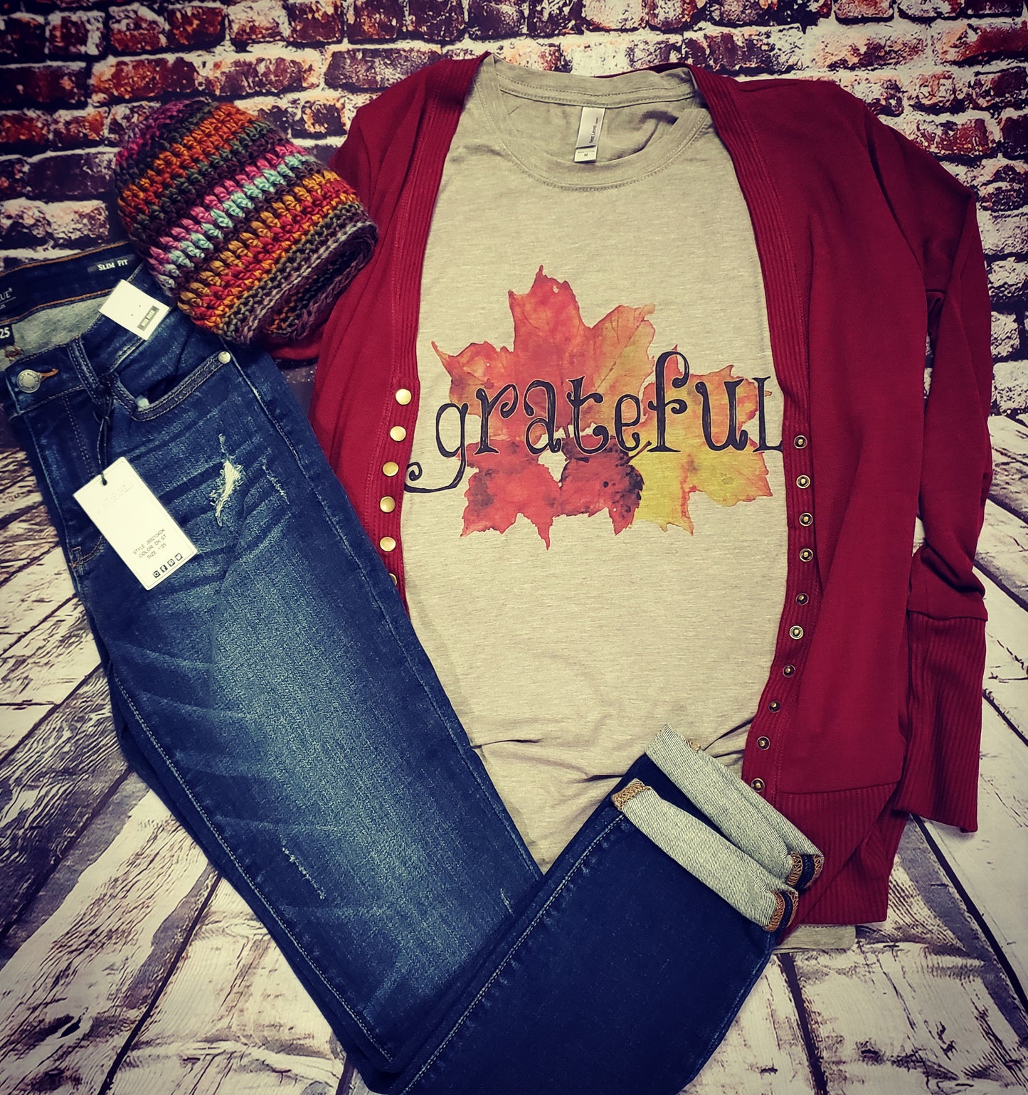 Grateful fall t shirt