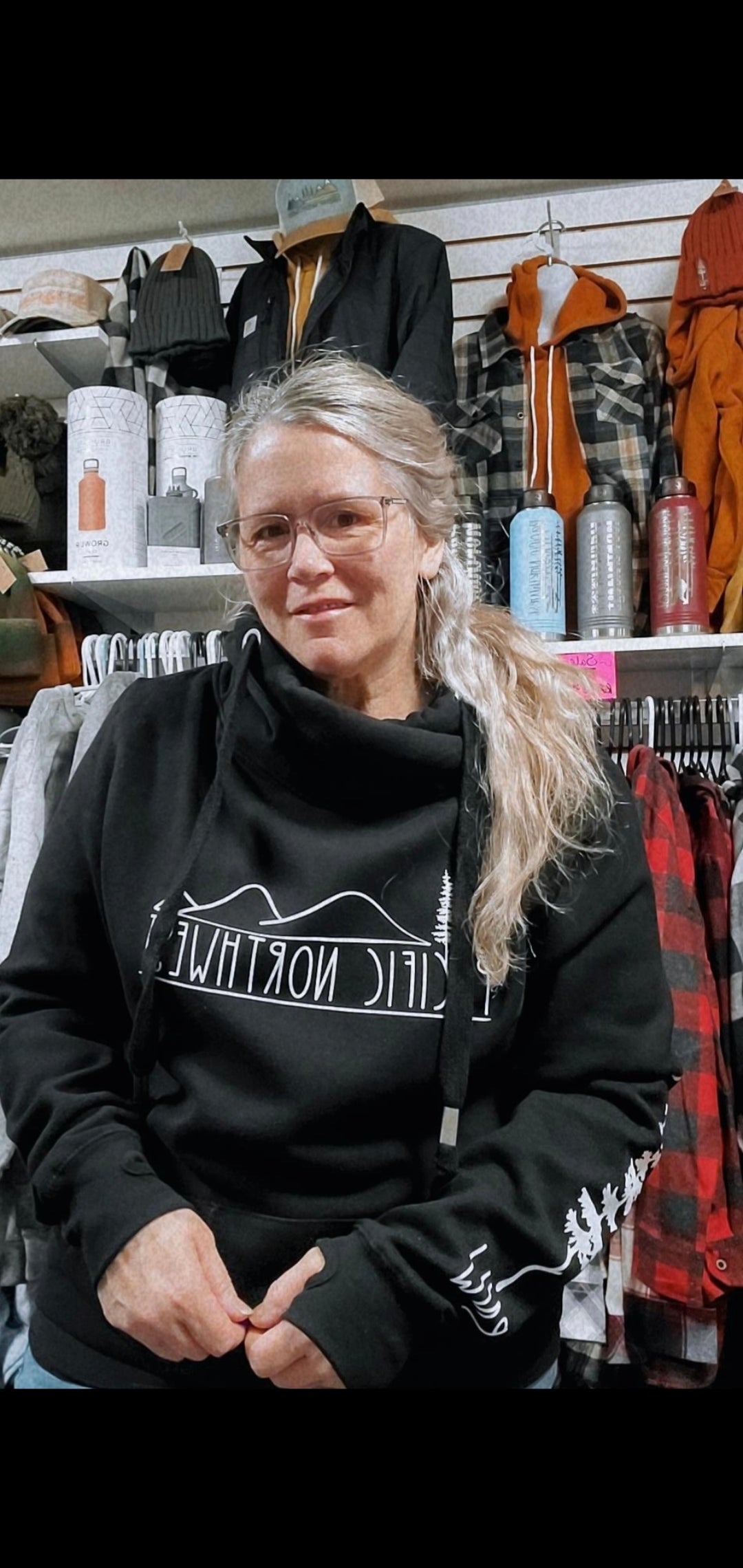 PNW Cross Neck Hoodie