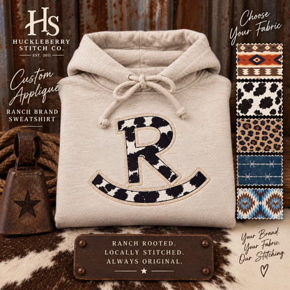 Custom Ranch Brand Appliqué Sweatshirt