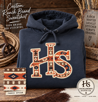 Custom Ranch Brand Appliqué Sweatshirt