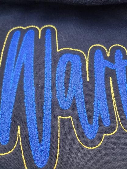 Warriors Embroidered Cowlneck Hoodie