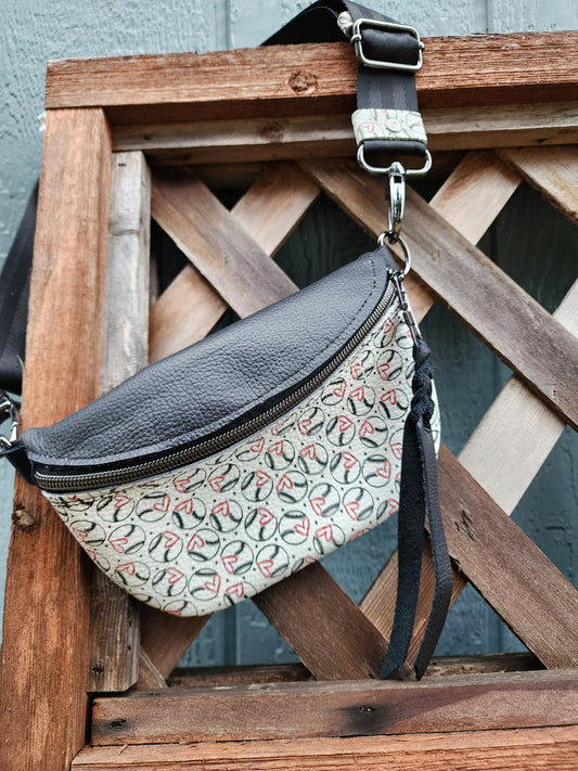 Baseball leather Crossbody