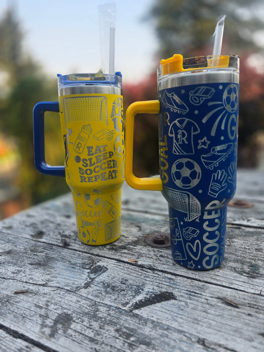 40 oz. Soccer Tumbler