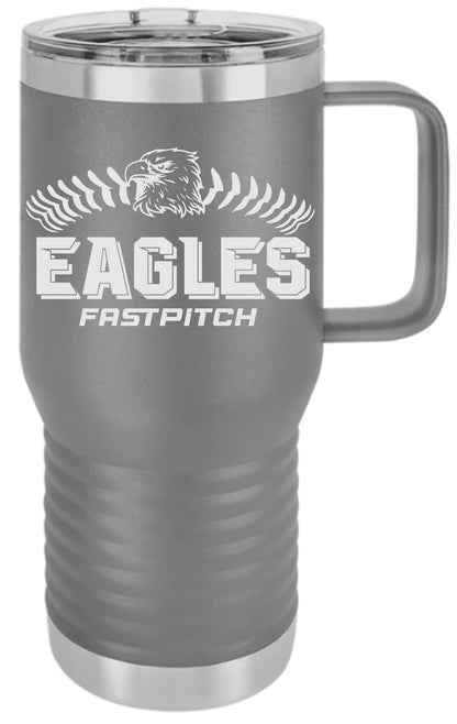 Eagles 20oz Travel Mug with Handle