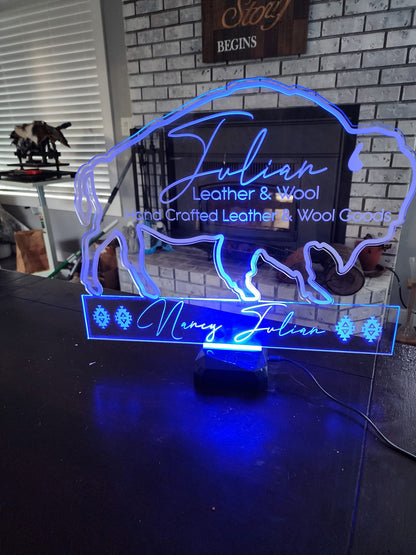 Acrylic Signs with LED Base