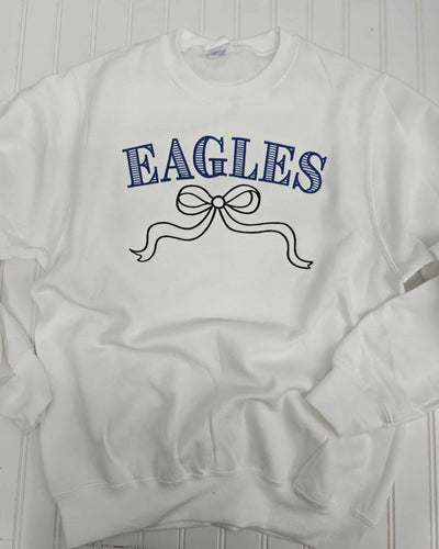 Eagles Bow Crewneck Embroidered