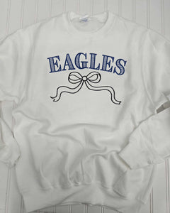 Eagles Bow Crewneck Embroidered