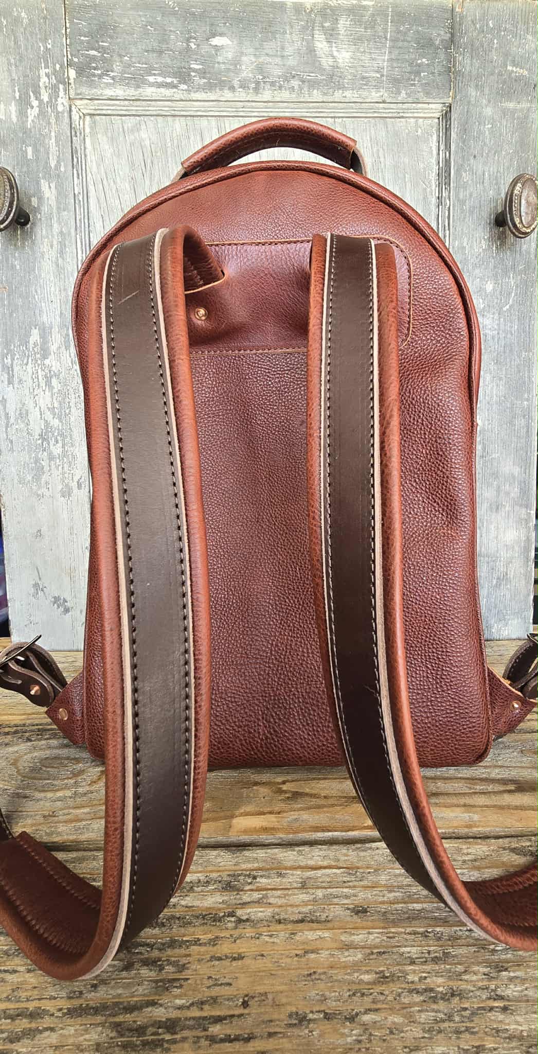 Leather and Wool Back Pack