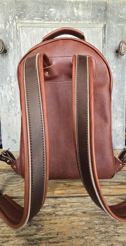 Leather and Wool Back Pack