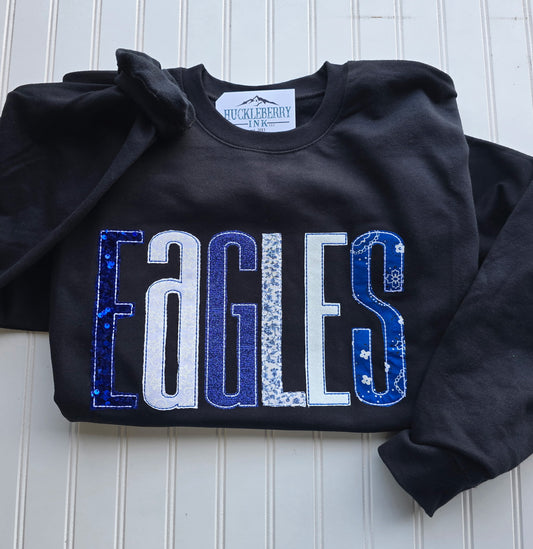 Mixed Media Applique Sweatshirt