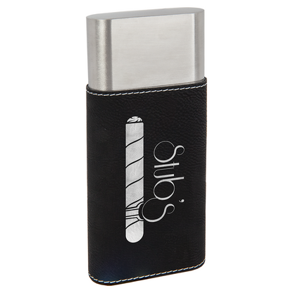 Leatherette Cigar Case with Cutter