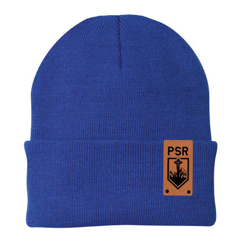 PSR Foldover Beanie with Leather Patch