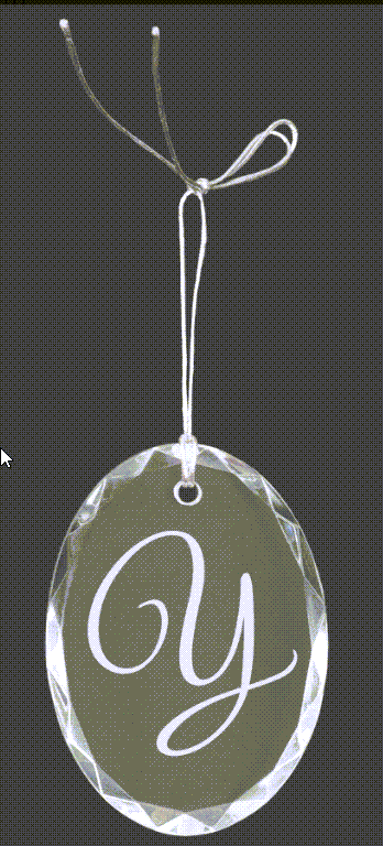 Optical Crystal Holiday Ornaments