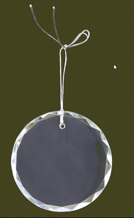 Optical Crystal Holiday Ornaments