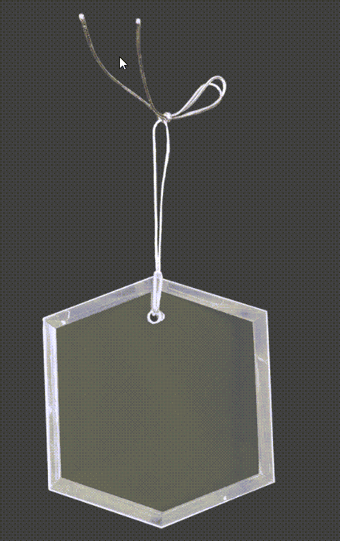 Optical Crystal Holiday Ornaments