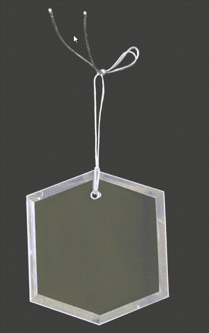 Optical Crystal Holiday Ornaments