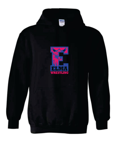 Elma Eagles Blue & Pink Wrestling Hoodie