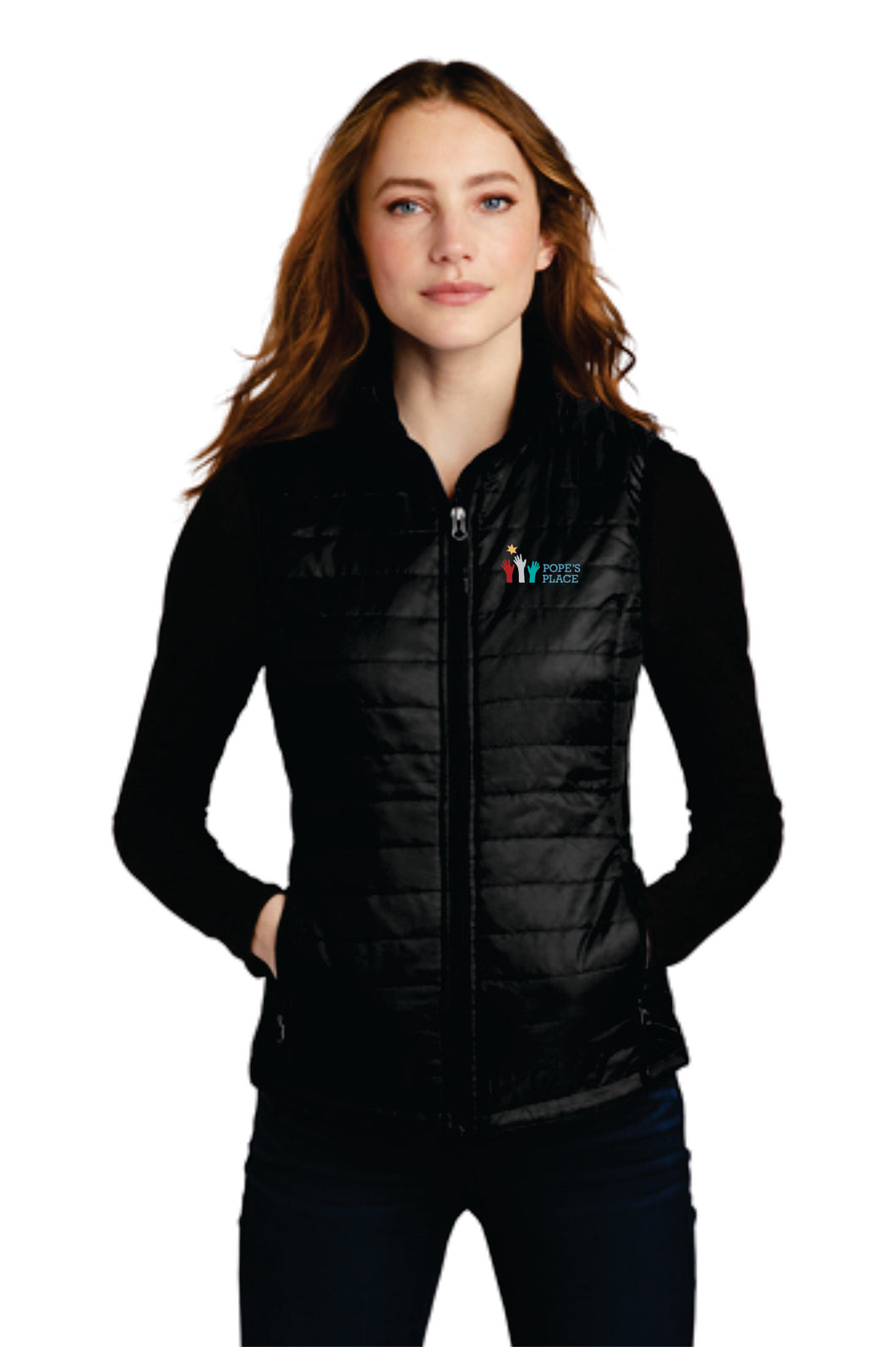 Ladies Puffy Vest | Pope's Place