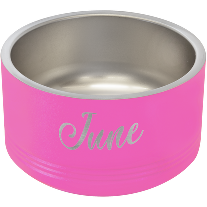 Laser Engraved Pet Bowls