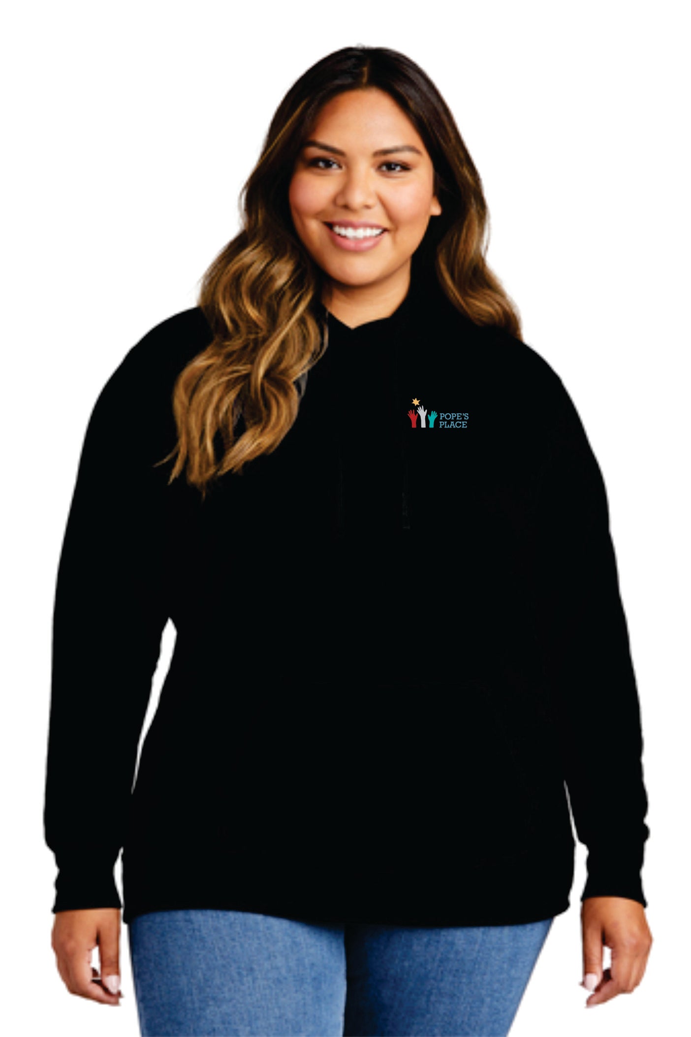 Ladies Embroidered Hoodie | Pope's Place
