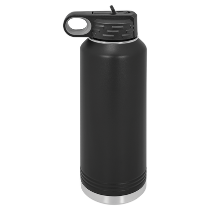 We The People Wrapped Stainless Steel Laser engraved water bottle.