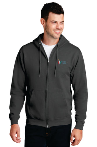Men's Embroidered Full Zip Hoodie | Pope's Place