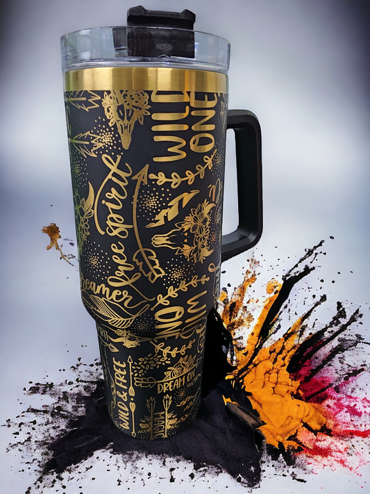 Free Spirit 40oz Copper Plated Travel Mug