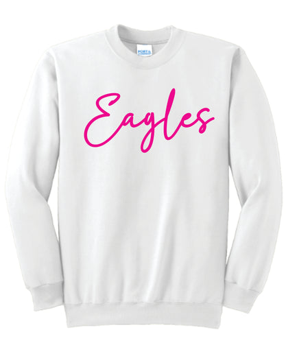 Eagles script crewneck sweatshirt Pink