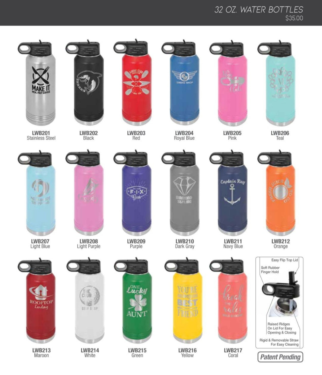 District 4 32oz Water Bottle