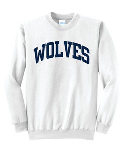 Wolves Puff Print Crewneck - Block