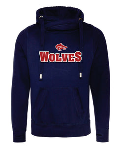 Wolves Cowl Neck Hoodie