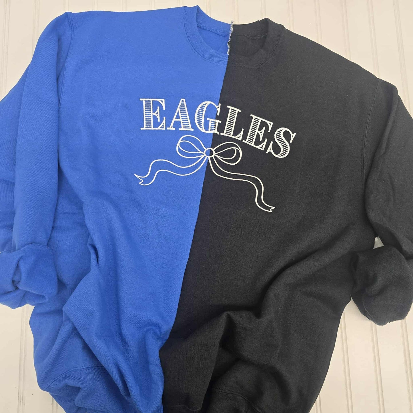 Eagles Bow Crewneck Embroidered