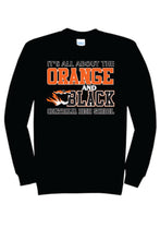 All About The Orange and Black Crewneck Sweatshirt