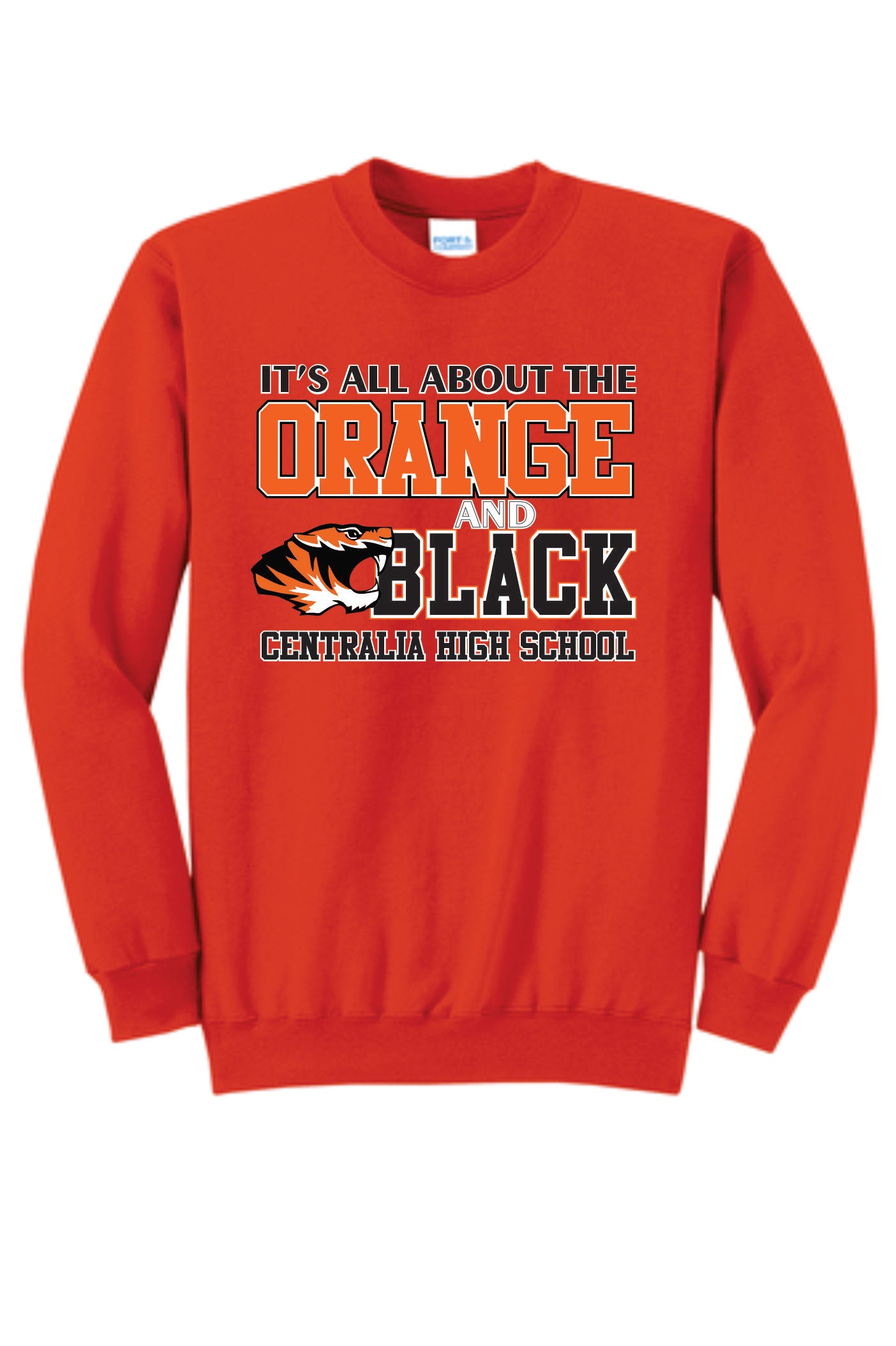 All About The Orange and Black Crewneck Sweatshirt