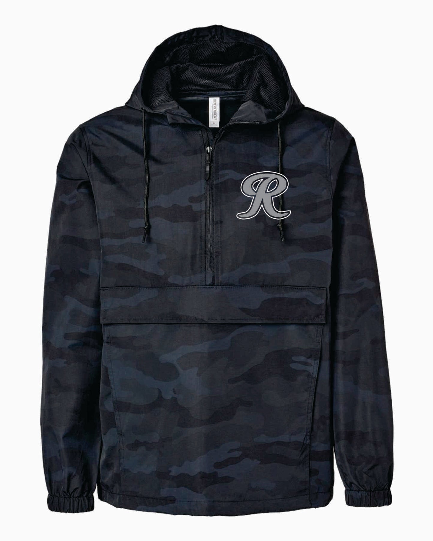Renegades Embroidered Black Camo Anorak 1/4 Zip Jacket