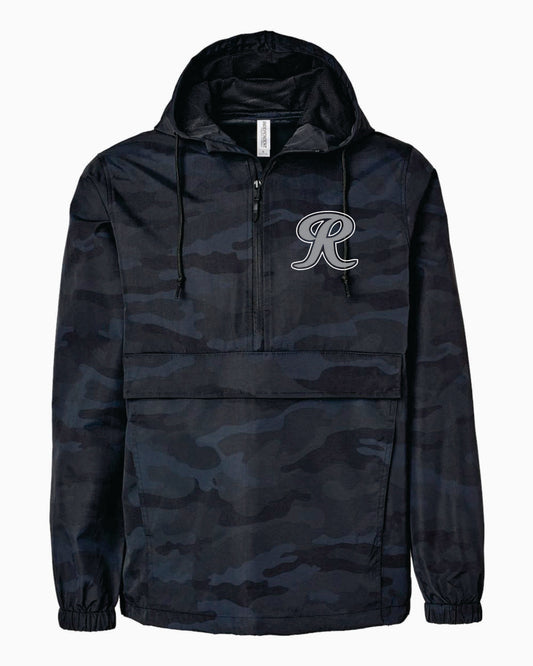 Renegades Embroidered Black Camo Anorak 1/4 Zip Jacket