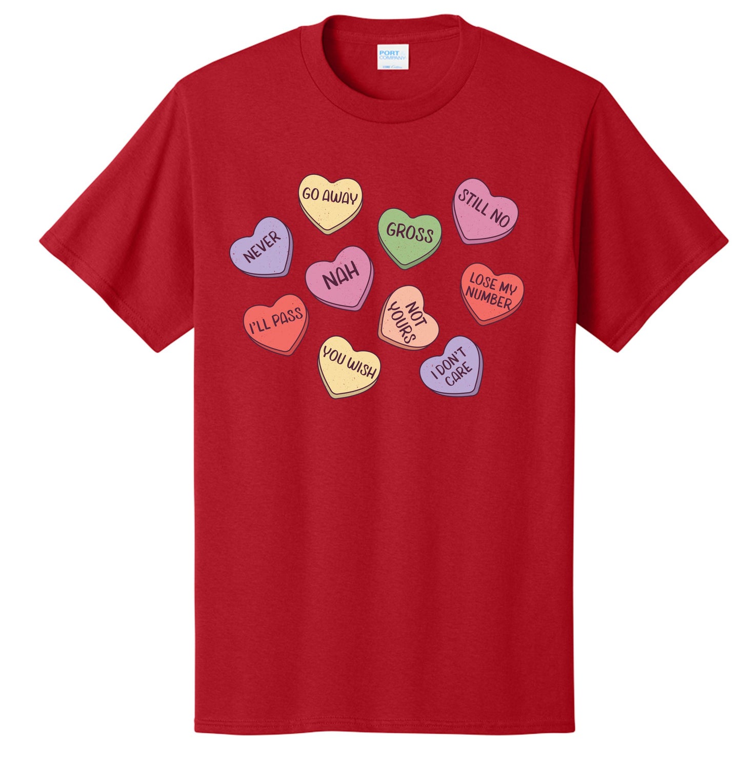 Anti-Valentine Candy Hearts | T-Shirt or Crewneck