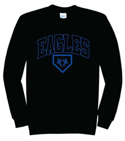 Elma Eagles Baseball Arched Crewneck